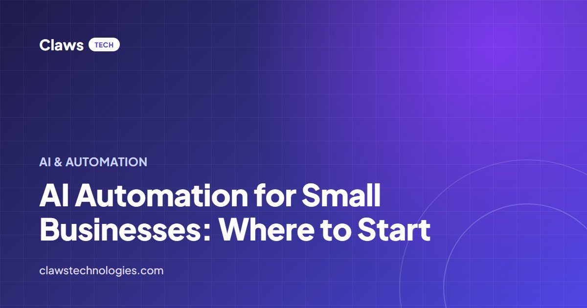 AI Automation for Small Businesses: Where to Start — article cover
