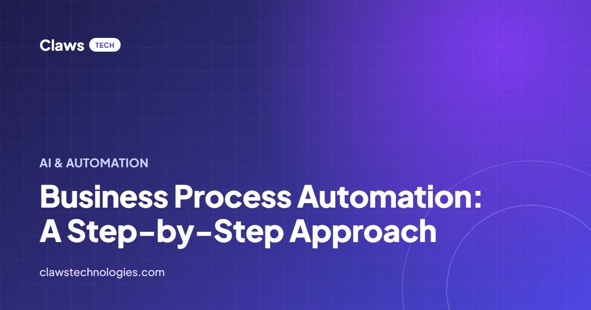 Business Process Automation: A Step-by-Step Approach — article cover