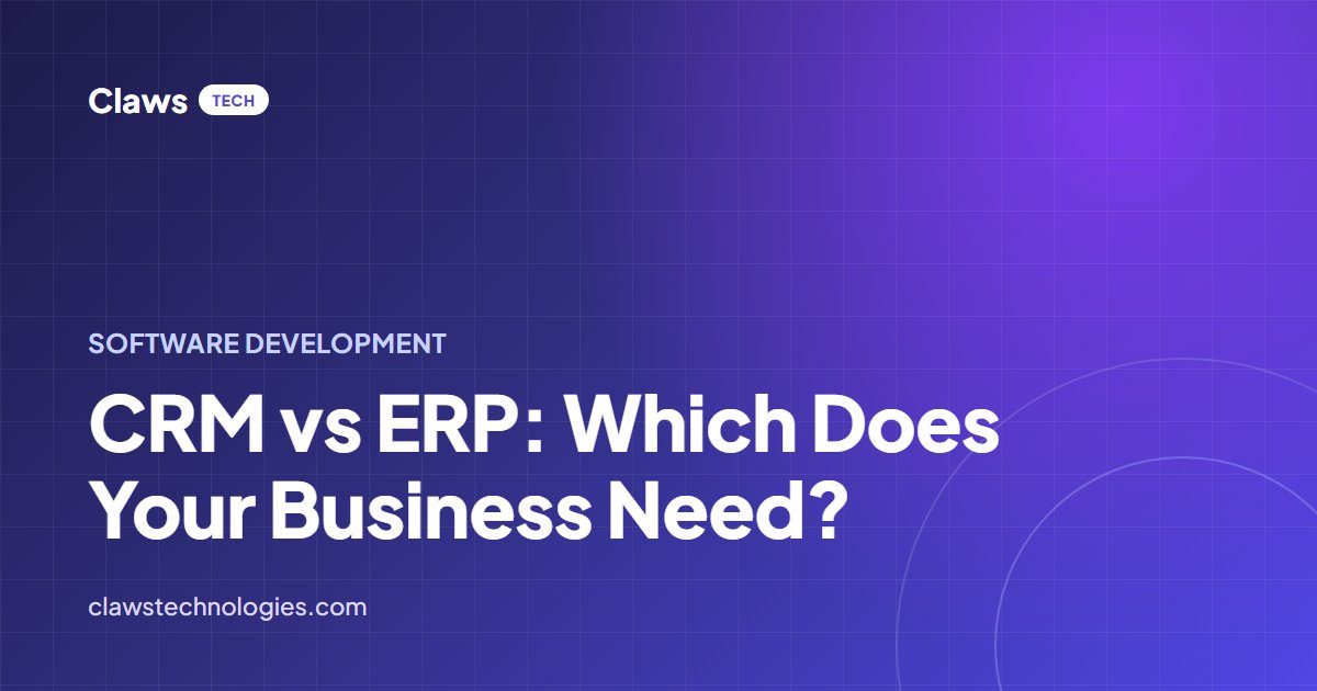 CRM vs ERP: Which Does Your Business Need? — article cover