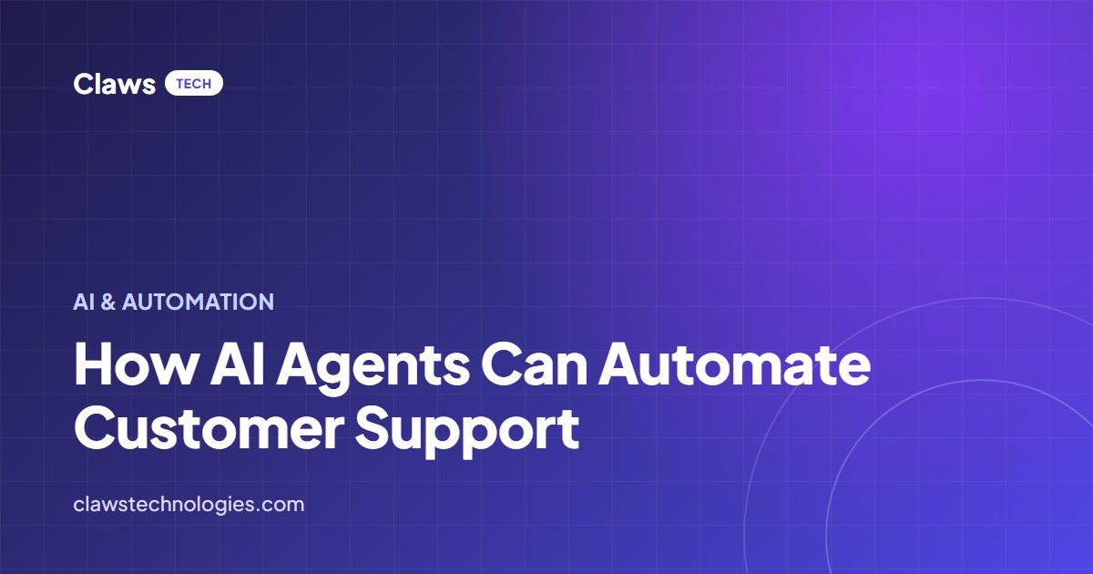 How AI Agents Can Automate Customer Support — article cover