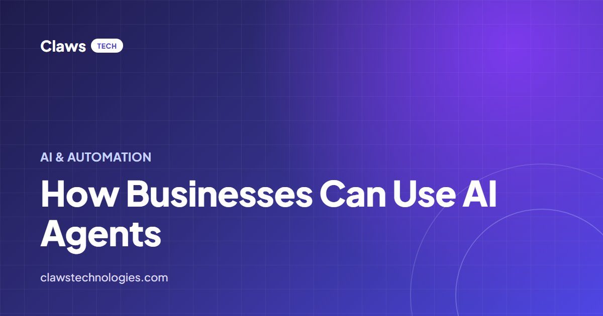 How Businesses Can Use AI Agents — article cover
