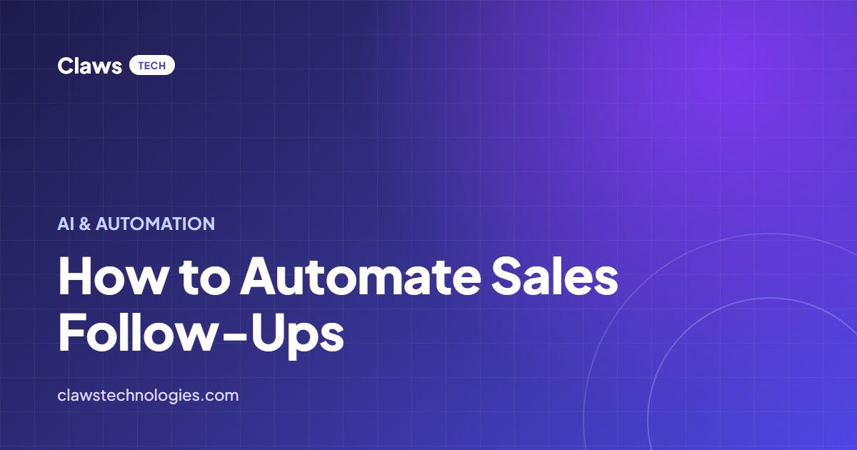 How to Automate Sales Follow-Ups — article cover